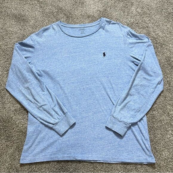 Polo Ralph Lauren Heather Blue Crewneck size Large, Casual Staple - Picture 8 of 9